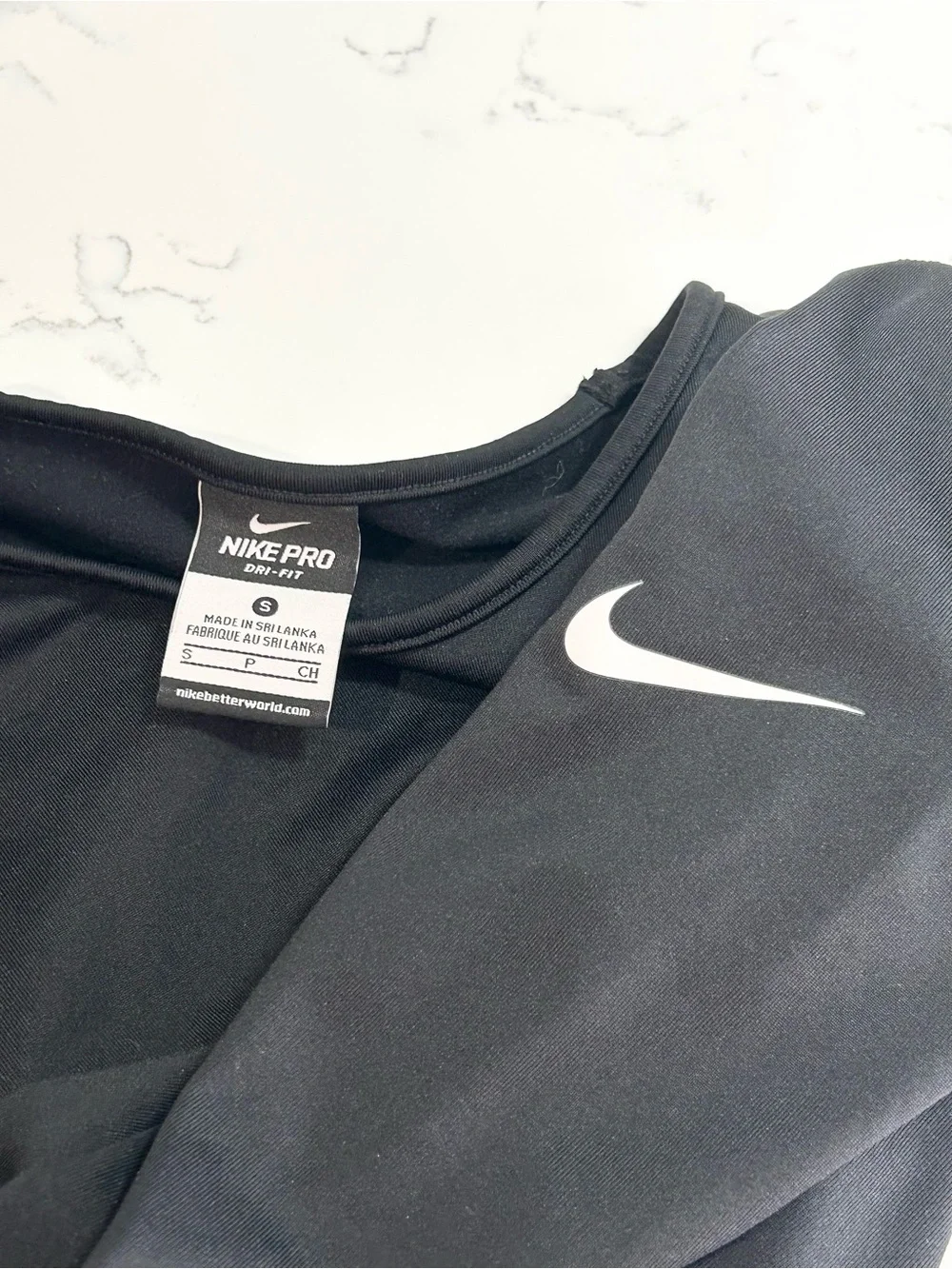 ❥𝖭𝖨𝖪𝖤: Women’s Long-Sleeve Pro Dri-Fit Top - Black